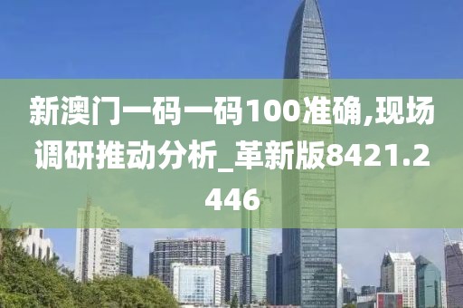 新澳門一碼一碼100準(zhǔn)確,現(xiàn)場調(diào)研推動分析_革新版8421.2446