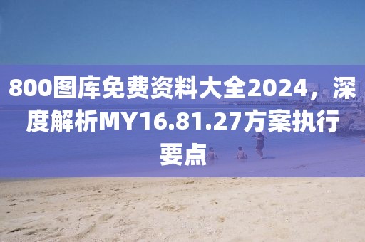 800圖庫免費資料大全2024，深度解析MY16.81.27方案執(zhí)行要點