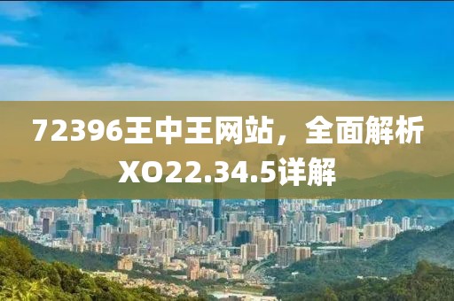 72396王中王網(wǎng)站，全面解析XO22.34.5詳解