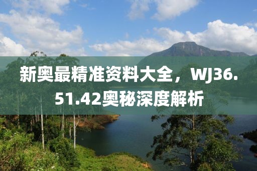 新奧最精準(zhǔn)資料大全，WJ36.51.42奧秘深度解析