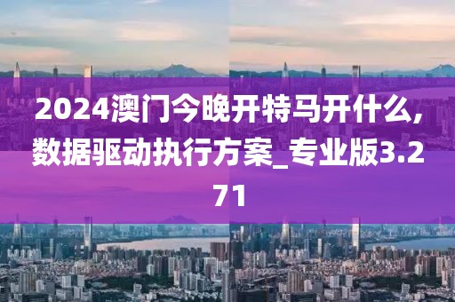 2024澳門今晚開特馬開什么,數(shù)據(jù)驅(qū)動(dòng)執(zhí)行方案_專業(yè)版3.271