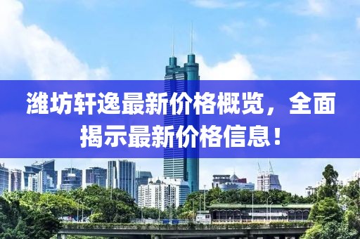 濰坊軒逸最新價(jià)格概覽，全面揭示最新價(jià)格信息！