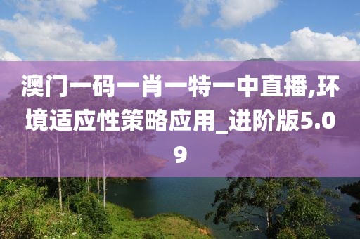 澳門一碼一肖一特一中直播,環(huán)境適應(yīng)性策略應(yīng)用_進(jìn)階版5.09