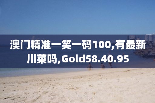 澳門精準(zhǔn)一笑一碼100,有最新川菜嗎,Gold58.40.95