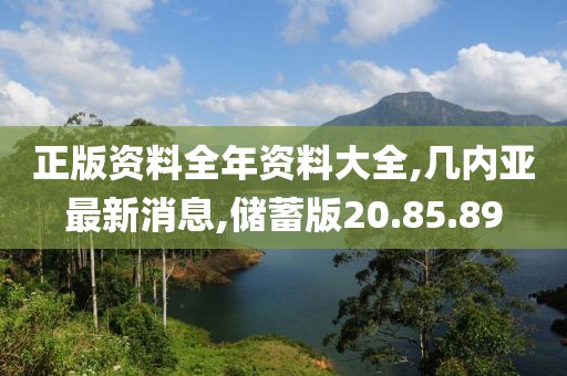 正版資料全年資料大全,幾內(nèi)亞最新消息,儲(chǔ)蓄版20.85.89