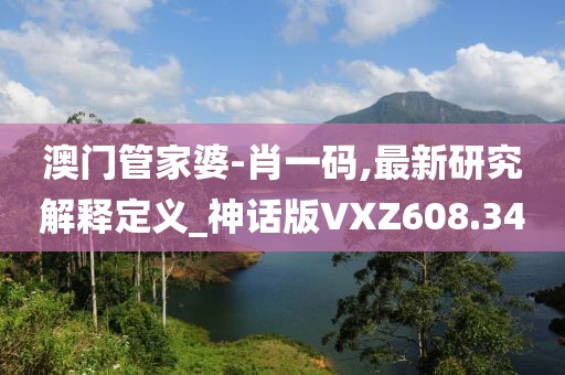 澳門管家婆-肖一碼,最新研究解釋定義_神話版VXZ608.34