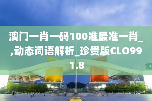 澳門一肖一碼100準(zhǔn)最準(zhǔn)一肖_,動(dòng)態(tài)詞語(yǔ)解析_珍貴版CLO991.8