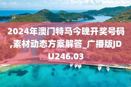 2024年澳門特馬今晚開獎號碼,素材動態(tài)方案解答_廣播版JDU246.03