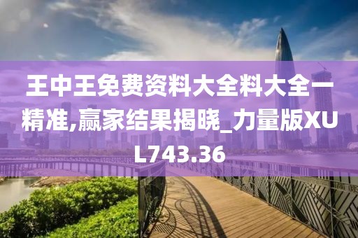 王中王免費(fèi)資料大全料大全一精準(zhǔn),贏家結(jié)果揭曉_力量版XUL743.36