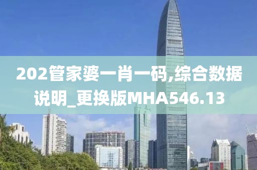 202管家婆一肖一碼,綜合數據說明_更換版MHA546.13